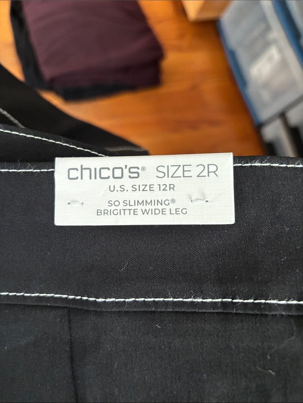 Chico's Brigitte Wide Leg Pants in Black